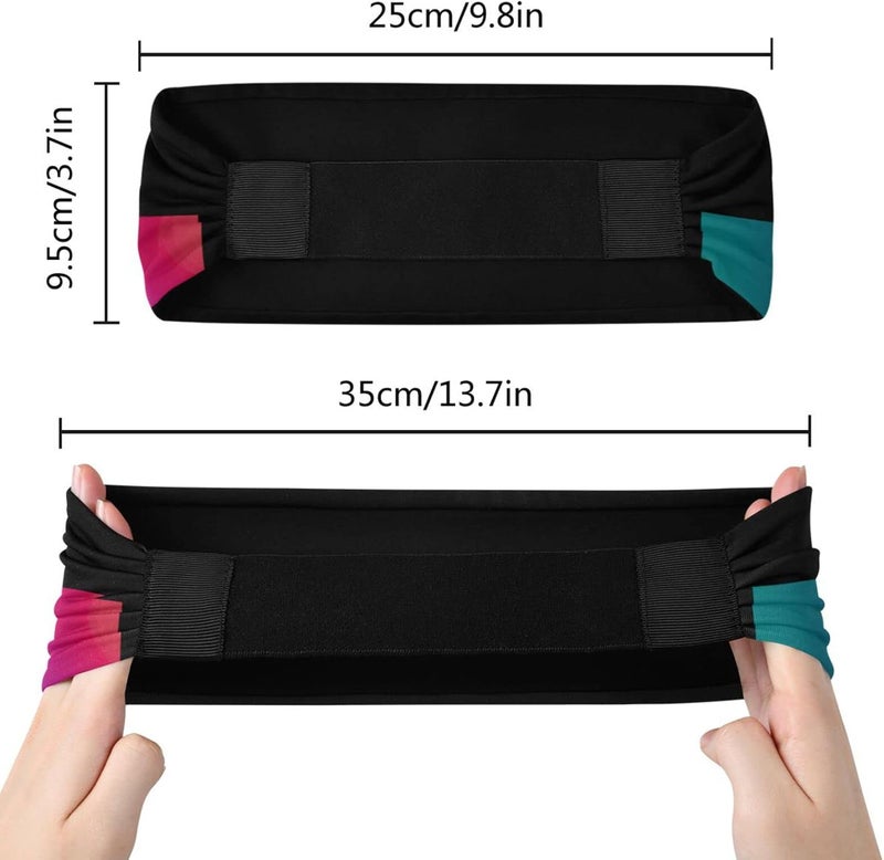 Vcmaluco Sports Sweatbands Headband for Men Women Elastic Headband Hair Bands Sports Sweatbands for Basketball Yoga Exercise Workout - Image 5